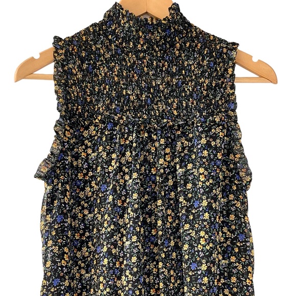 ❤️ Wild Fable Smocked Yoke Floral Babydoll Dress - Picture 3 of 8